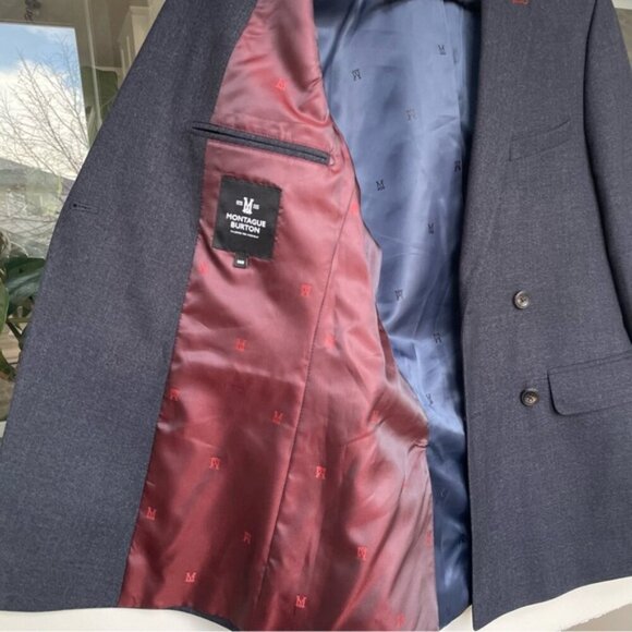 SOLD BURTON LONDON Men’s Double Breasted Blazer Size 36 - Picture 5 of 8